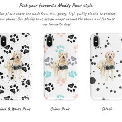 Adventure dogs muddy golden doodle bw paws front view transparent variations