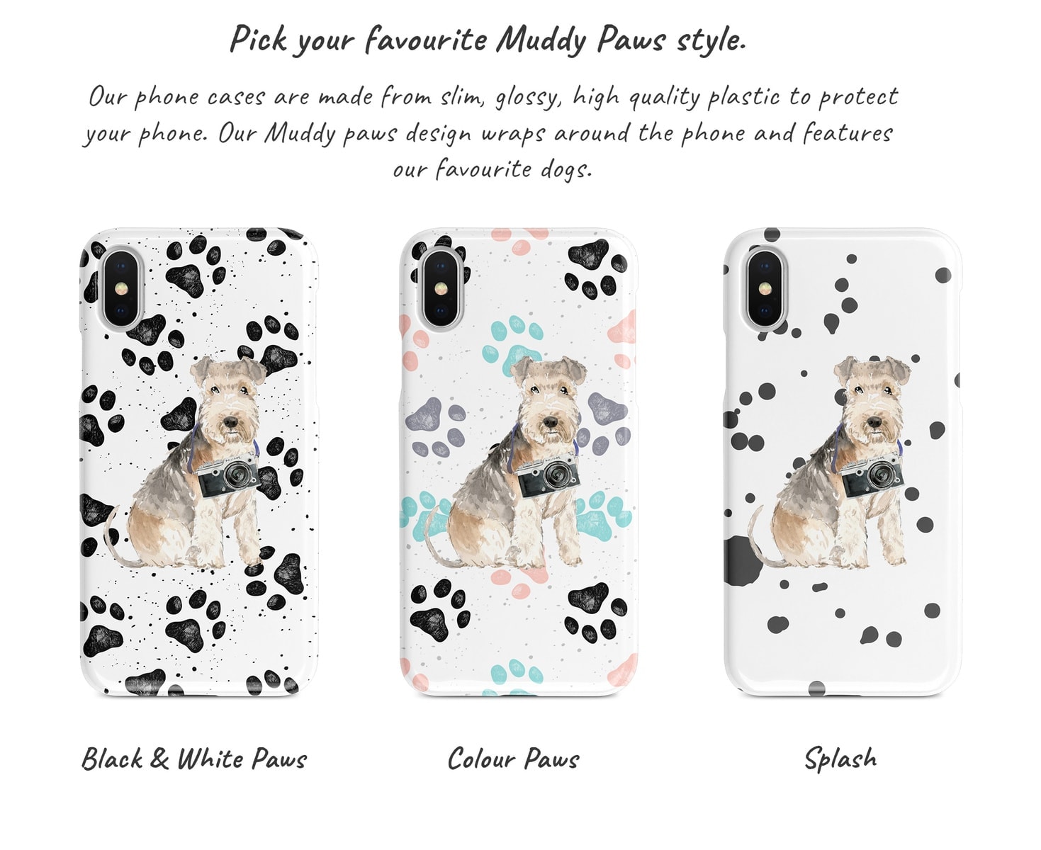Lakeland Terrier Muddy Paws phone case. 3 muddy styles for your Iphone 15 Pro Max, Iphone 14, 13, 12 to 6 & Samsung Galaxy S23 Ultra, S22, S21 to S6. 6 Lakeland Terrier Muddy Paws phone case. 3 muddy styles for your Iphone 15 Pro Max, Iphone 14, 13, 12 to 6 & Samsung Galaxy S23 Ultra, S22, S21 to S6. - Image 4