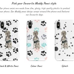 Adventure dogs muddy weimaraner bw paws front view transparent variations
