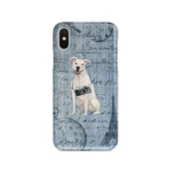 American Staffordshire terrier Denim phone case. 6 Denim styles for your Iphone 15 Pro Max, Iphone 14, 13, 12 to 6 & Samsung Galaxy S23 Ultra, S22, S21 to S6.