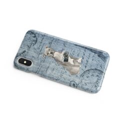 American Staffordshire terrier grey Denim phone case. 6 Denim styles for your Iphone 15 Pro Max, Iphone 14, 13, 12 to 6 & Samsung Galaxy S23 Ultra, S22, S21 to S6. 17 adventure dogs case denim american staffordshire terrier grey faded ephemera denim side