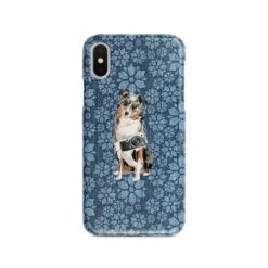 adventure dogs case denim australian shepherd daisy denim front view