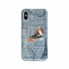 Basset Hound Denim phone case. 6 Denim styles for your Iphone 15 Pro Max, Iphone 14, 13, 12 to 6 & Samsung Galaxy S23 Ultra, S22, S21 to S6. 2 adventure dogs case denim basset hound faded ephemera denim front view
