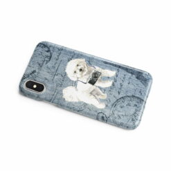 adventure dogs case denim bichon frise faded ephemera denim side