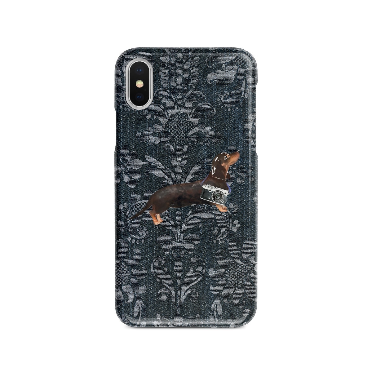 Black & Tan Dachshund Denim phone case. 6 Denim styles for your Iphone 15 Pro Max, Iphone 14, 13, 12 to 6 & Samsung Galaxy S23 Ultra, S22, S21 to S6. 6 Black & Tan Dachshund Denim phone case. 6 Denim styles for your Iphone 15 Pro Max, Iphone 14, 13, 12 to 6 & Samsung Galaxy S23 Ultra, S22, S21 to S6. - Image 4