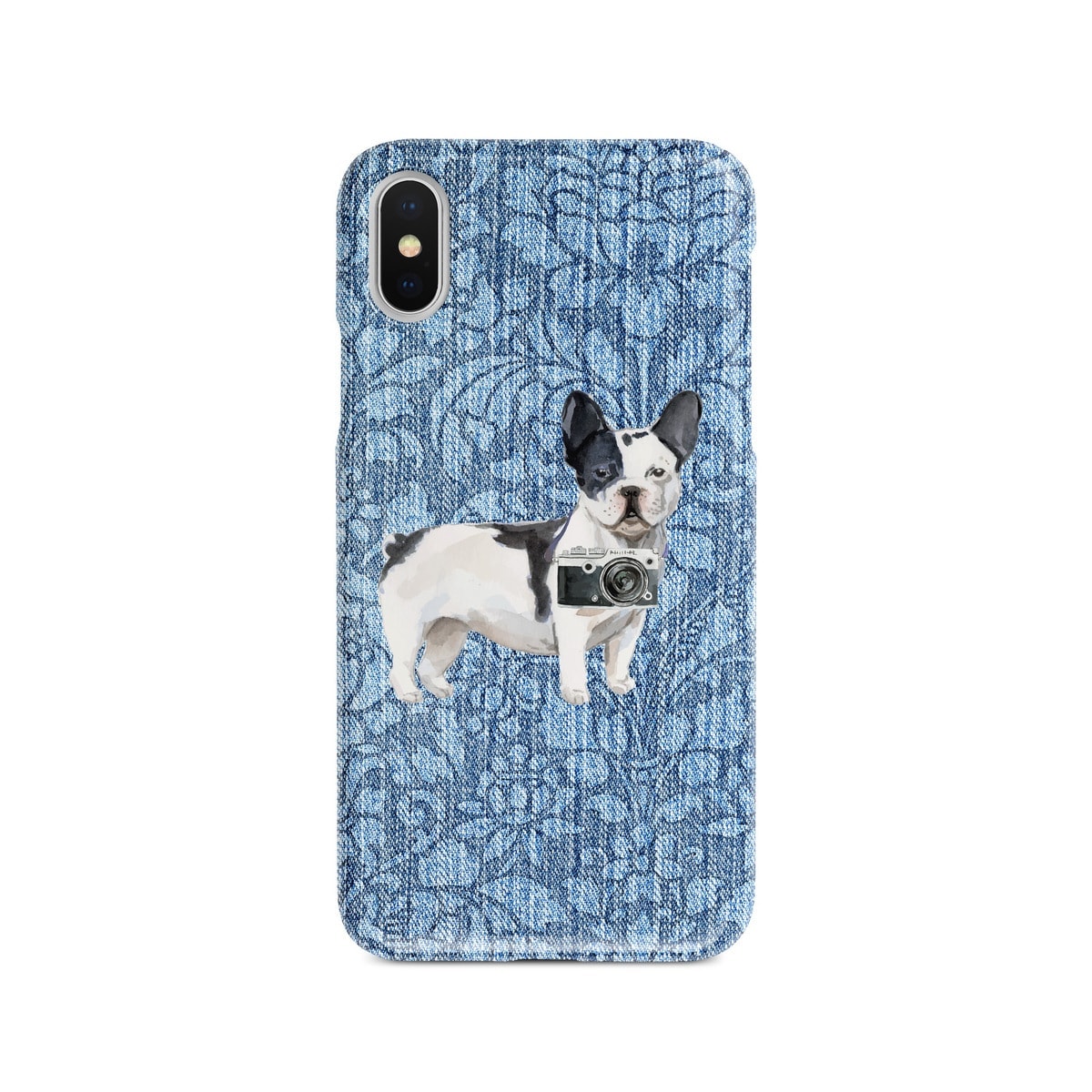 Black&white French bulldog Denim phone case. 6 Denim styles for your Iphone 15 Pro Max, Iphone 14, 13, 12 to 6 & Samsung Galaxy S23 Ultra, S22, S21 to S6. 4 Black&white French bulldog Denim phone case. 6 Denim styles for your Iphone 15 Pro Max, Iphone 14, 13, 12 to 6 & Samsung Galaxy S23 Ultra, S22, S21 to S6. - Image 2