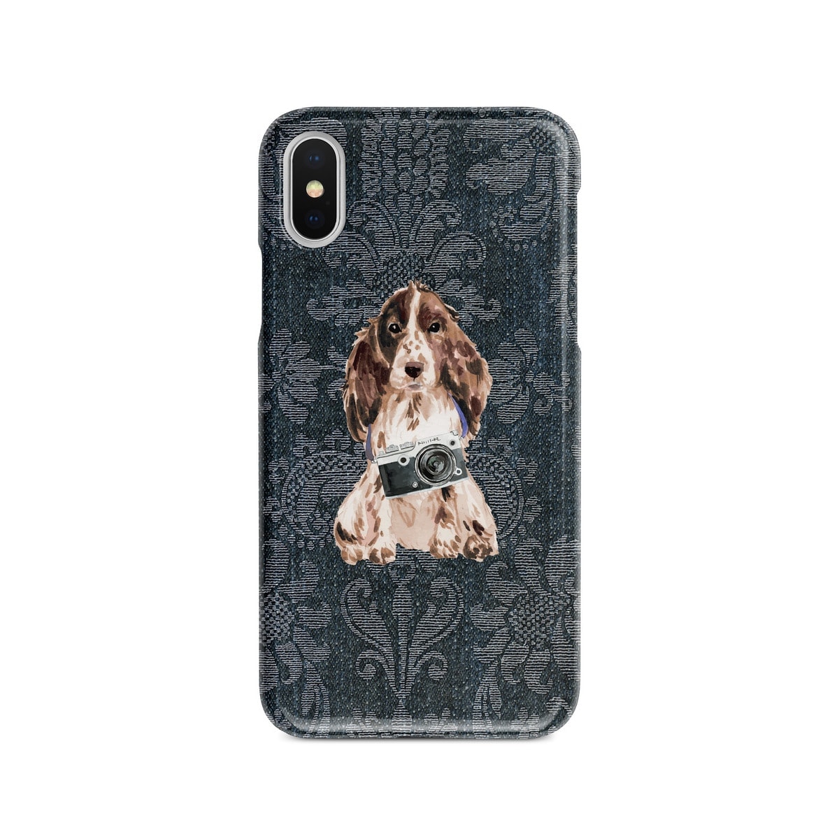 Brown Cocker Spaniel Denim phone case. 6 Denim styles for your Iphone 15 Pro Max, Iphone 14, 13, 12 to 6 & Samsung Galaxy S23 Ultra, S22, S21 to S6. 6 Brown Cocker Spaniel Denim phone case. 6 Denim styles for your Iphone 15 Pro Max, Iphone 14, 13, 12 to 6 & Samsung Galaxy S23 Ultra, S22, S21 to S6. - Image 4