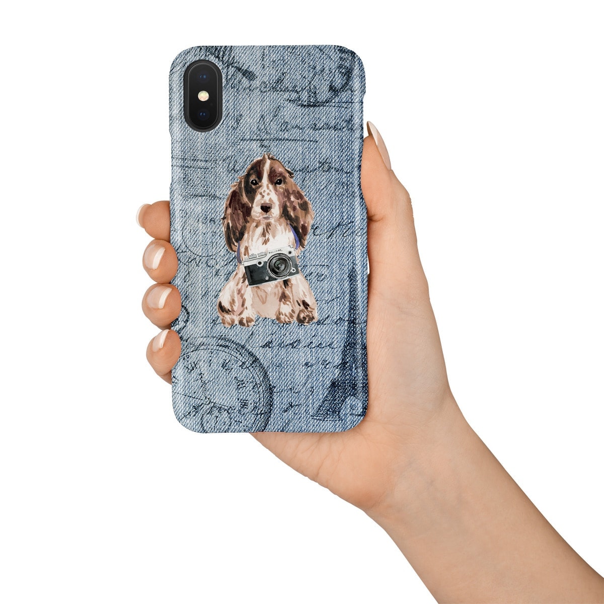 Brown Cocker Spaniel Denim phone case. 6 Denim styles for your Iphone 15 Pro Max, Iphone 14, 13, 12 to 6 & Samsung Galaxy S23 Ultra, S22, S21 to S6. 9 Brown Cocker Spaniel Denim phone case. 6 Denim styles for your Iphone 15 Pro Max, Iphone 14, 13, 12 to 6 & Samsung Galaxy S23 Ultra, S22, S21 to S6. - Image 7