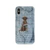 adventure dogs case denim brown labrador retriever faded ephemera denim front view
