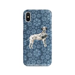 adventure dogs case denim dalmatian daisy denim front view