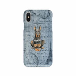 Doberman Denim phone case. 6 Denim styles for your Iphone 15 Pro Max, Iphone 14, 13, 12 to 6 & Samsung Galaxy S23 Ultra, S22, S21 to S6.