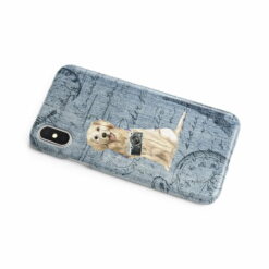 Golden Retriever Denim phone case. 6 Denim styles for your Iphone 15 Pro Max, Iphone 14, 13, 12 to 6 & Samsung Galaxy S23 Ultra, S22, S21 to S6. 16 adventure dogs case denim golden retriever faded ephemera denim side