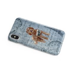 Labradoodle Denim phone case. 6 Denim styles for your Iphone 15 Pro Max, Iphone 14, 13, 12 to 6 & Samsung Galaxy S23 Ultra, S22, S21 to S6. 16 adventure dogs case denim labradoodle faded ephemera denim side