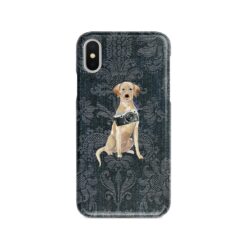 adventure dogs case denim labrador retriever dark damask denim front view