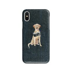 adventure dogs case denim labrador retriever dark denim front view