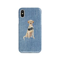 adventure dogs case denim labrador retriever gently faded denim front view