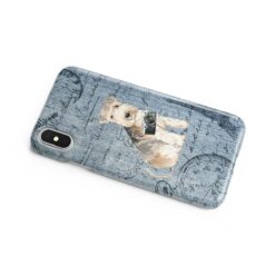 Lakeland Terrier Denim phone case. 6 Denim styles for your Iphone 15 Pro Max, Iphone 14, 13, 12 to 6 & Samsung Galaxy S23 Ultra, S22, S21 to S6. 16 adventure dogs case denim lakeland terrier faded ephemera denim side