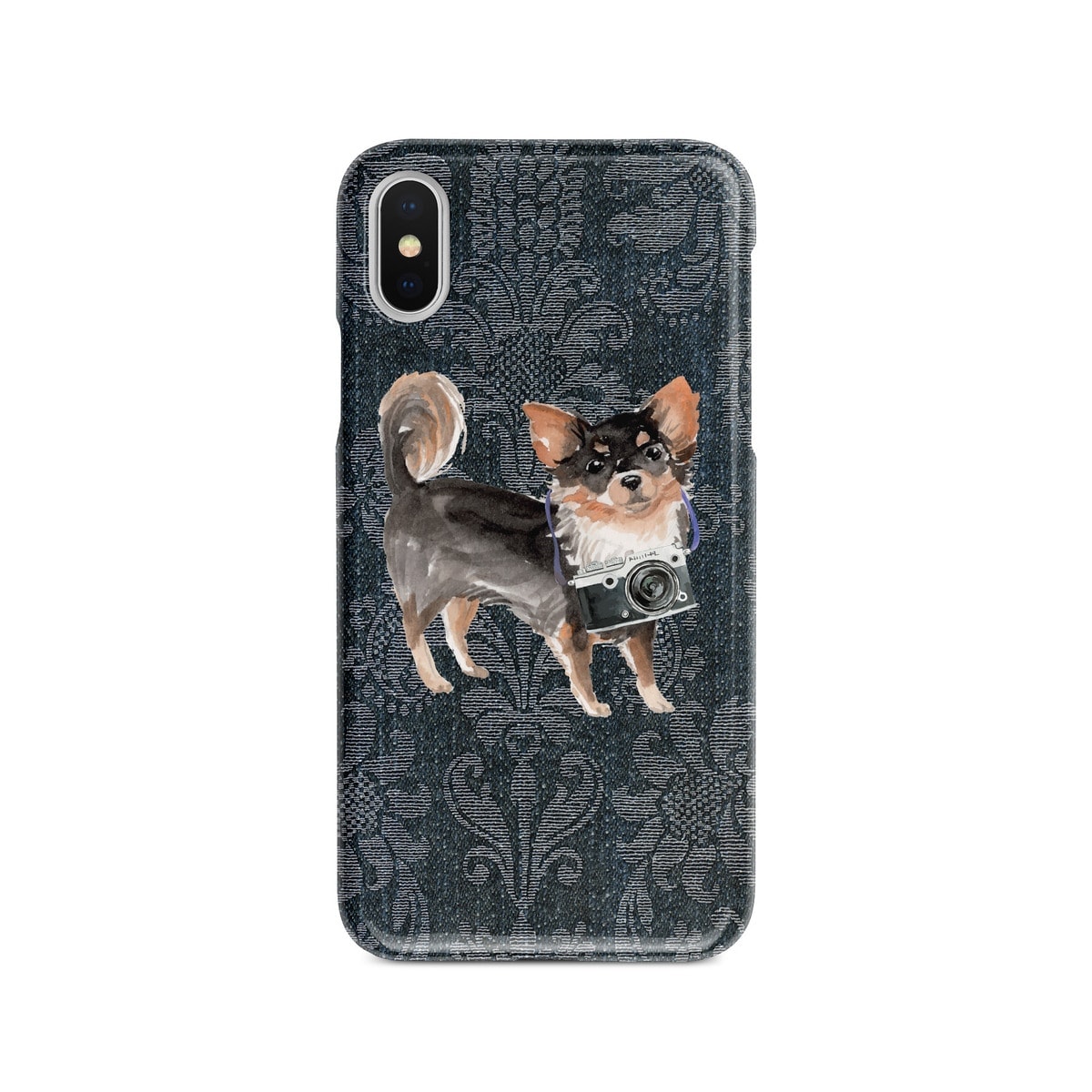 Long Haired Chihuahua Denim phone case. 6 Denim styles for your Iphone 15 Pro Max, Iphone 14, 13, 12 to 6 & Samsung Galaxy S23 Ultra, S22, S21 to S6. 5 Long Haired Chihuahua Denim phone case. 6 Denim styles for your Iphone 15 Pro Max, Iphone 14, 13, 12 to 6 & Samsung Galaxy S23 Ultra, S22, S21 to S6. - Image 4