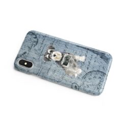 adventure dogs case denim miniature schnauzer faded ephemera denim side