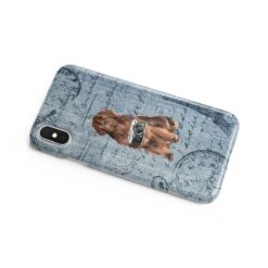 Newfoundland Denim phone case. 6 Denim styles for your Iphone 15 Pro Max, Iphone 14, 13, 12 to 6 & Samsung Galaxy S23 Ultra, S22, S21 to S6. 16 adventure dogs case denim newfoundland faded ephemera denim side
