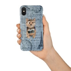 adventure dogs case denim norfolk terrier faded ephemera denim in hand