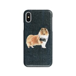 adventure dogs case denim rough collie dark denim front view