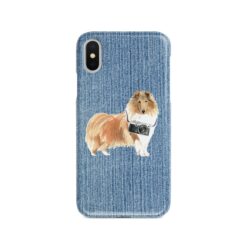 adventure dogs case denim rough collie gently faded denim front view