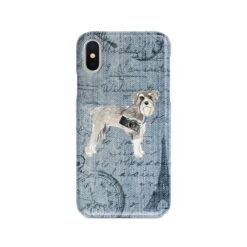 Schnauzer Denim phone case. 6 Denim styles for your Iphone 15 Pro Max, Iphone 14, 13, 12 to 6 & Samsung Galaxy S23 Ultra, S22, S21 to S6.