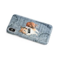 Shetland Sheepdog Denim phone case. 6 Denim styles for your Iphone 15 Pro Max, Iphone 14, 13, 12 to 6 & Samsung Galaxy S23 Ultra, S22, S21 to S6. 16 adventure dogs case denim shetland sheepdog faded ephemera denim side