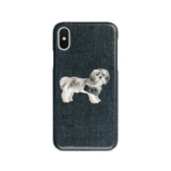 adventure dogs case denim shih tzu short hair dark denim front view