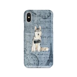 Siberian Husky Denim phone case. 6 Denim styles for your Iphone 15 Pro Max, Iphone 14, 13, 12 to 6 & Samsung Galaxy S23 Ultra, S22, S21 to S6.