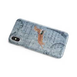 adventure dogs case denim tan dachshund faded ephemera denim side