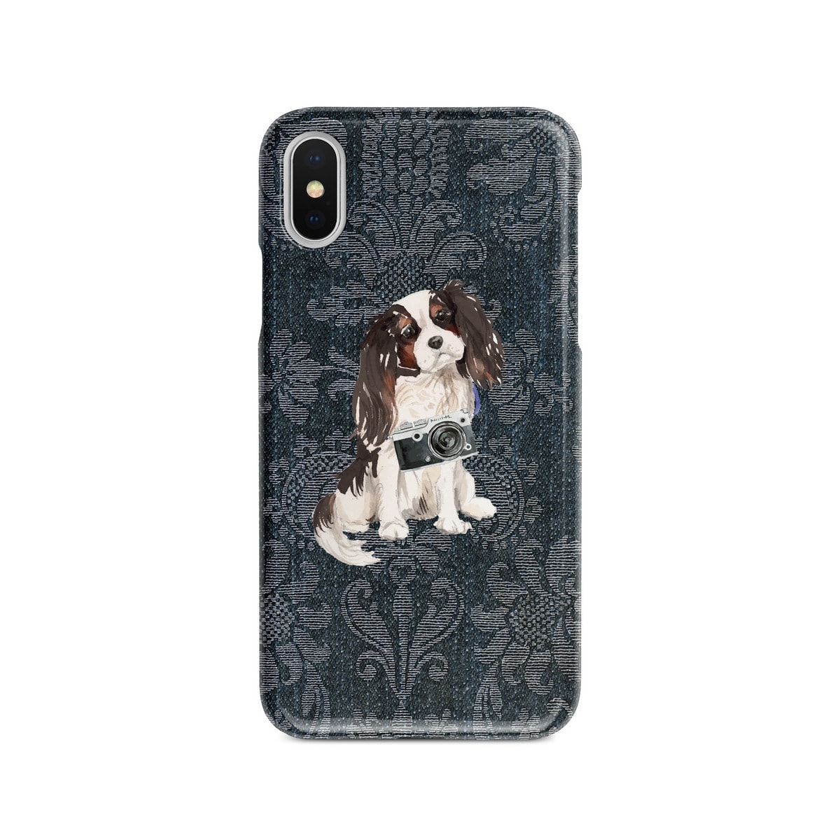 Tri colour King Charles Spaniel Denim phone case. 6 Denim styles for your Iphone 15 Pro Max, Iphone 14, 13, 12 to 6 & Samsung Galaxy S23 Ultra, S22, S21 to S6. 5 Tri colour King Charles Spaniel Denim phone case. 6 Denim styles for your Iphone 15 Pro Max, Iphone 14, 13, 12 to 6 & Samsung Galaxy S23 Ultra, S22, S21 to S6. - Image 4