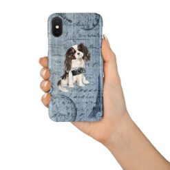 Tri colour King Charles Spaniel Denim phone case. 6 Denim styles for your Iphone 15 Pro Max, Iphone 14, 13, 12 to 6 & Samsung Galaxy S23 Ultra, S22, S21 to S6. 15 Tri colour King Charles Spaniel Denim phone case. 6 Denim styles for your Iphone 15 Pro Max, Iphone 14, 13, 12 to 6 & Samsung Galaxy S23 Ultra, S22, S21 to S6. - Image 7