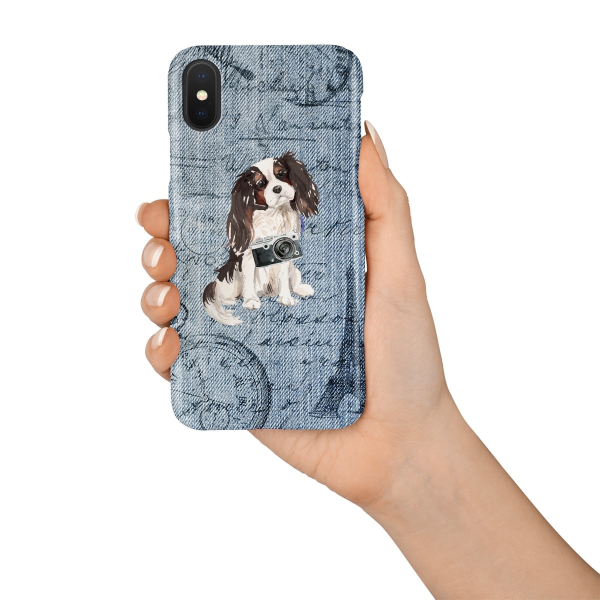 Tri colour King Charles Spaniel Denim phone case. 6 Denim styles for your Iphone 15 Pro Max, Iphone 14, 13, 12 to 6 & Samsung Galaxy S23 Ultra, S22, S21 to S6. 8 Tri colour King Charles Spaniel Denim phone case. 6 Denim styles for your Iphone 15 Pro Max, Iphone 14, 13, 12 to 6 & Samsung Galaxy S23 Ultra, S22, S21 to S6. - Image 7