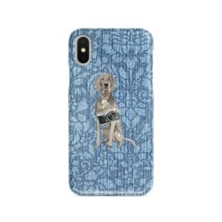 adventure dogs case denim weimaraner bleached damask denim front view