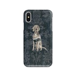 adventure dogs case denim weimaraner dark damask denim front view
