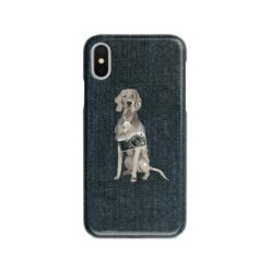 adventure dogs case denim weimaraner dark denim front view