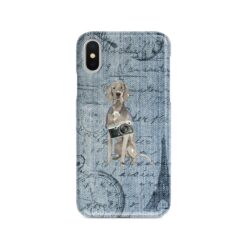 Weimaraner Denim phone case. 6 Denim styles for your Iphone 15 Pro Max, Iphone 14, 13, 12 to 6 & Samsung Galaxy S23 Ultra, S22, S21 to S6.