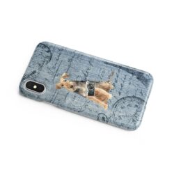 Welsh Terrier Denim phone case. 6 Denim styles for your Iphone 15 Pro Max, Iphone 14, 13, 12 to 6 & Samsung Galaxy S23 Ultra, S22, S21 to S6. 16 adventure dogs case denim welsh terrier faded ephemera denim side