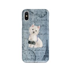 Westie Denim phone case. 6 Denim styles for your Iphone 15 Pro Max, Iphone 14, 13, 12 to 6 & Samsung Galaxy S23 Ultra, S22, S21 to S6.