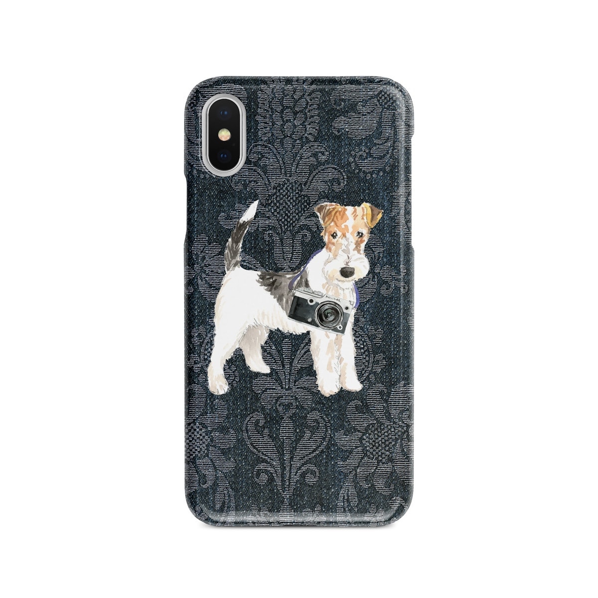 Wire Haired Fox Terrier Denim phone case. 6 Denim styles for your Iphone 15 Pro Max, Iphone 14, 13, 12 to 6 & Samsung Galaxy S23 Ultra, S22, S21 to S6. 5 Wire Haired Fox Terrier Denim phone case. 6 Denim styles for your Iphone 15 Pro Max, Iphone 14, 13, 12 to 6 & Samsung Galaxy S23 Ultra, S22, S21 to S6. - Image 4
