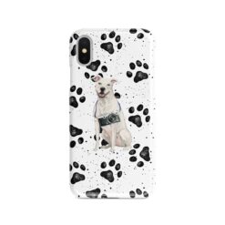 American Staffordshire terrier Muddy Paws phone case. 3 muddy styles for your Iphone 15 Pro Max, Iphone 14, 13, 12 to 6 & Samsung Galaxy S23 Ultra, S22, S21 to S6.