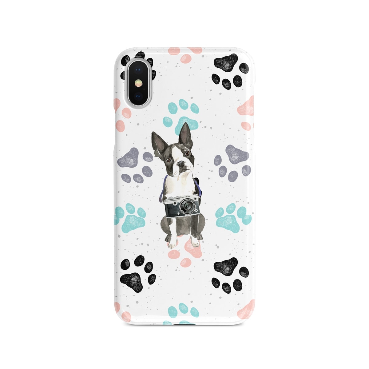 Boston Terrier Muddy Paws phone case. 3 muddy styles for your Iphone 15 Pro Max, Iphone 14, 13, 12 to 6 & Samsung Galaxy S23 Ultra, S22, S21 to S6. 4 Boston Terrier Muddy Paws phone case. 3 muddy styles for your Iphone 15 Pro Max, Iphone 14, 13, 12 to 6 & Samsung Galaxy S23 Ultra, S22, S21 to S6. - Image 2
