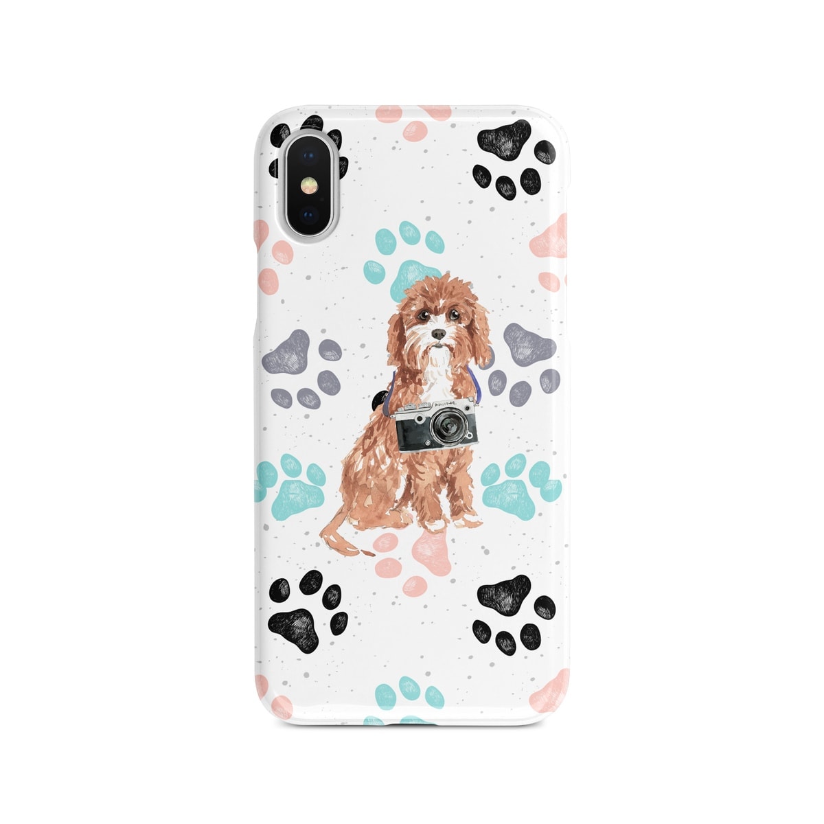 Cavapoo Muddy Paws phone case. 3 muddy styles for your Iphone 15 Pro Max, Iphone 14, 13, 12 to 6 & Samsung Galaxy S23 Ultra, S22, S21 to S6. 4 Cavapoo Muddy Paws phone case. 3 muddy styles for your Iphone 15 Pro Max, Iphone 14, 13, 12 to 6 & Samsung Galaxy S23 Ultra, S22, S21 to S6. - Image 2