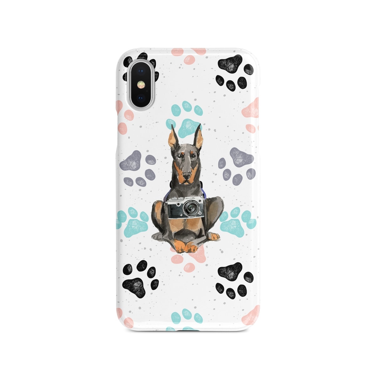 Doberman Muddy Paws phone case. 3 muddy styles for your Iphone 15 Pro Max, Iphone 14, 13, 12 to 6 & Samsung Galaxy S23 Ultra, S22, S21 to S6. 4 Doberman Muddy Paws phone case. 3 muddy styles for your Iphone 15 Pro Max, Iphone 14, 13, 12 to 6 & Samsung Galaxy S23 Ultra, S22, S21 to S6. - Image 2