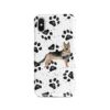 adventure dogs case muddy german shepherd bw paws front view
