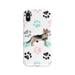 adventure dogs case muddy german shepherd colour paws front view