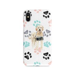 adventure dogs case muddy golden doodle colour paws front view