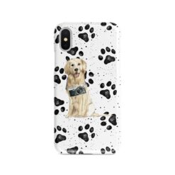 Golden Retriever Muddy Paws phone case. 3 muddy styles for your Iphone 15 Pro Max, Iphone 14, 13, 12 to 6 & Samsung Galaxy S23 Ultra, S22, S21 to S6.
